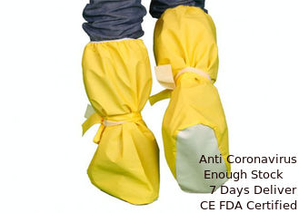 Cina Sepatu Rumah Sakit Non Woven, Penutup Sepatu Luar Sekali Pakai PVC Bertitik pemasok