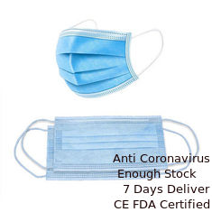 Cina Masker Wajah Anti-Sekali Pakai Pengait Telinga Non Iritasi Non Woven pemasok