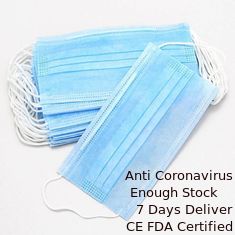 Cina Masker Wajah Pakai Ramah Lingkungan, Keselamatan Pribadi Dengan 3 Ply Non Woven pemasok