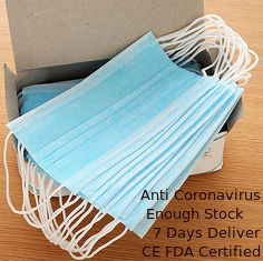 Cina Comforable Earloop Face Mask 3 Ply Protection Dengan Nosepiece Yang Dapat Disesuaikan pemasok