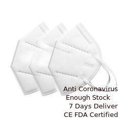 Cina Topeng Tahan Lama Dilipat FFP2 Masker Non Woven Outer Layer Logo Anti Virus Disesuaikan pemasok