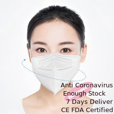 Cina Masker Telinga Memakai FFP2 Lipat, Masker Pelindung Sekali Pakai, 4 Lapisan Perlindungan pemasok