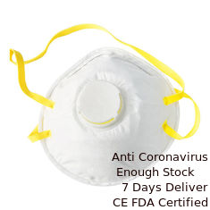 Cina Earloop Type FFP2 Disposable Mask, Masker Debu Bernafas Bernapas pemasok