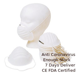Cina Masker Pelindung KN95 Nyaman Putih Respiratory FFP2 Anti Dust Cup Mask pemasok