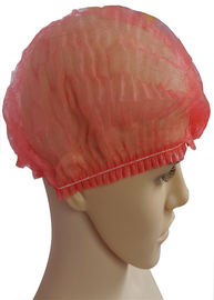 Non Woven Disposable Hair Caps 10-20gram Mencegah Rambut Jatuh Keamanan Tinggi pemasok