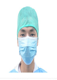Bukti Minyak Disposable Bouffant Caps Penolak Cairan Bahan SMS Eco Firendly pemasok