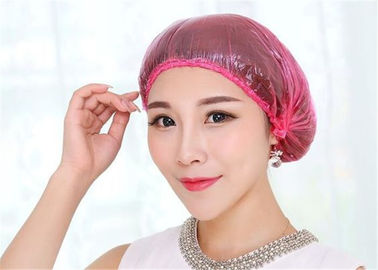 PE Strip Putaran Plastik Penutup Kepala Transparan Lebar Aplikasi Higienis Untuk Rambut Panjang pemasok