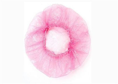 Penutup Kepala Bedah Profesional, Topi Shower Bening Sekali Pakai Ketebalan 0.015-0.025 Mm pemasok