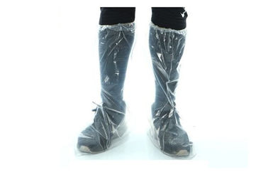 Penutup Sepatu Bedah Manset Elastis, Pelindung Sepatu Sekali Pakai Tahan Slip pemasok