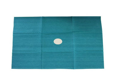 Tirai Bedah Sekali Pakai Laparotomi 75x80 Cm Bahan Kertas Warna Biru pemasok