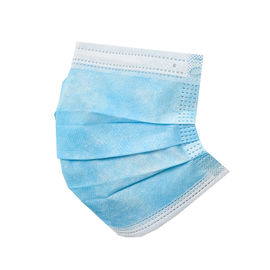 Masker Mulut Debu Sekali Pakai Sempurna Non Woven 3 Lapisan Masker Wajah Antibakteri pemasok