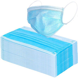 Masker Mulut Debu Sekali Pakai Sempurna Non Woven 3 Lapisan Masker Wajah Antibakteri pemasok