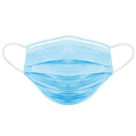 Masker Mulut Debu Sekali Pakai Sempurna Non Woven 3 Lapisan Masker Wajah Antibakteri pemasok