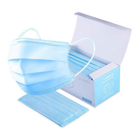 Meltblown Nonwoven Disposable Protection Earloop Masker Wajah 3 Ply pemasok