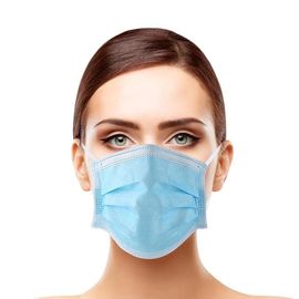 Masker Sekali Pakai Lembut Penyaringan Tinggi Non Iritasi Non Woven Masker Mulut pemasok