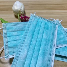 Masker Wajah Anti-Sekali Pakai Pengait Telinga Non Iritasi Non Woven pemasok