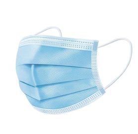 Masker Sekali Pakai Biru 25g PP Bahan Kain Non Woven OEM / ODM pemasok