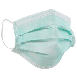 Masker Degradasi Mudah Sekali Pakai / 3 Ply Masker Sekali Pakai Hijau Pp pemasok