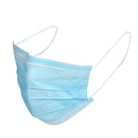Masker Sekali Pakai Biru Keselamatan Pribadi Masker Wajah Non Woven Untuk Salon Kecantikan pemasok