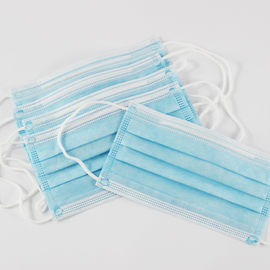 Masker Sekali Pakai Biru Non Woven Masker Tiga Lapisan Hijau Dewasa pemasok