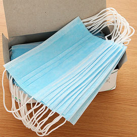 Comforable Earloop Face Mask 3 Ply Protection Dengan Nosepiece Yang Dapat Disesuaikan pemasok