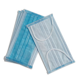 Masker Wajah Non Woven Sekali Pakai Kapasitas Filtrasi Tinggi Masker Perlindungan Debu pemasok