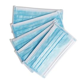 Masker Wajah Non Woven Sekali Pakai Kapasitas Filtrasi Tinggi Masker Perlindungan Debu pemasok