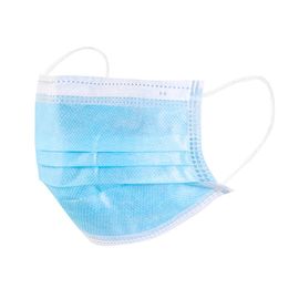 Masker Wajah Pengait Telinga Biru Bernapas Sekali Pakai 3-Layer Filtrasi Mengurangi Infeksi pemasok
