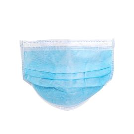 Masker Wajah Pengait Telinga Biru Bernapas Sekali Pakai 3-Layer Filtrasi Mengurangi Infeksi pemasok