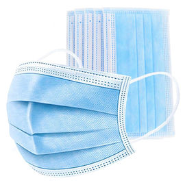 Masker Sekali Pakai Anti Virus Penggunaan Ramah Lingkungan Tunggal Dengan Pengait Telinga Elastis pemasok