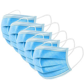 Masker Wajah Sekali Pakai Yang Ramah Kulit Untuk Menyaring Serbuk Sari / Debu / Bakteri pemasok