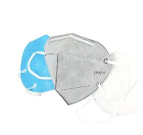 Lipat Respirator 3D Perlindungan Mulut Masker FFP2 Tahan Debu Masker Dengan Pengait Telinga pemasok