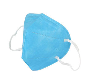 Vertikal Lipat Datar Lipat Masker FFP2 Non Woven Masker Anti Debu Sekali Pakai pemasok