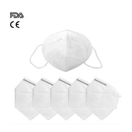 Topeng Tahan Lama Dilipat FFP2 Masker Non Woven Outer Layer Logo Anti Virus Disesuaikan pemasok