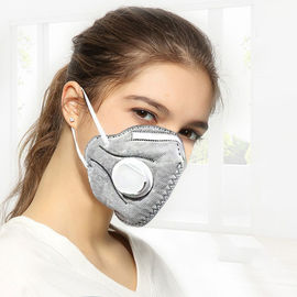 Masker Pelindung Kesehatan Lipat Berwarna Masker Debu FFP2 Dengan Katup Anti Polusi pemasok