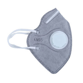 Masker Pelindung Kesehatan Lipat Berwarna Masker Debu FFP2 Dengan Katup Anti Polusi pemasok