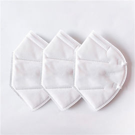 Masker Telinga Memakai FFP2 Lipat, Masker Pelindung Sekali Pakai, 4 Lapisan Perlindungan pemasok