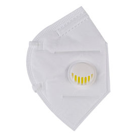Masker Respirator FFP2 Lipat Warna Putih Untuk Manufaktur Elektronik pemasok