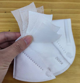 Masker Respirator FFP2 Lipat Warna Putih Untuk Manufaktur Elektronik pemasok