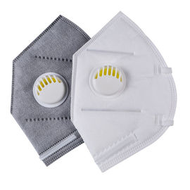 Masker Respirator FFP2 Lipat Warna Putih Untuk Manufaktur Elektronik pemasok