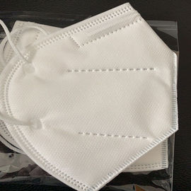 PM 2.5 Perlindungan Lipat Masker FFP2 Warna Putih Lipat Ffp2 KN95 Masker pemasok