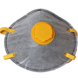 N95 Masker Piala Karbon Aktif FFP2, Masker Debu Nonwoven Sekali Pakai Dengan Katup pemasok