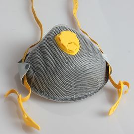 N95 FFP2 Anti Debu Respirator Masker Silikon Resistensi Pernapasan Rendah Dengan Katup pemasok